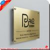 Biển công ty inox vàng chữ nổi đẹp, hiện đại