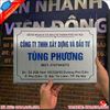 Biển công ty inox đẹp, sang trọng, bền bỉ ngoài trời