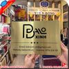 Biển công ty inox vàng chữ nổi đẹp, hiện đại
