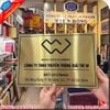 BIỂN CÔNG TY INOX VÀNG ĐẸP CHO TRỤ SỞ CÔNG TY