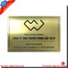 BIỂN CÔNG TY INOX VÀNG ĐẸP CHO TRỤ SỞ CÔNG TY