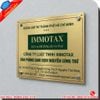 Mẫu Biển Công Ty Inox Vàng Đẹp, Hiện Đại