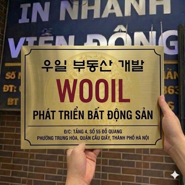 Gia Công Biển Công Ty Inox Vàng Theo Yêu Cầu
