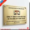 Biển Inox Vàng Chữ Nổi Cho Công Ty Hiện Đại