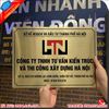 Biển Inox Vàng Chữ Nổi Cho Công Ty Hiện Đại