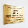 Biển Inox Vàng Chữ Nổi Cho Công Ty Hiện Đại