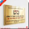 Biển Inox Vàng Chữ Nổi Cho Công Ty Hiện Đại