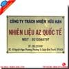 Bảng Hiệu Inox Vàng Gương
