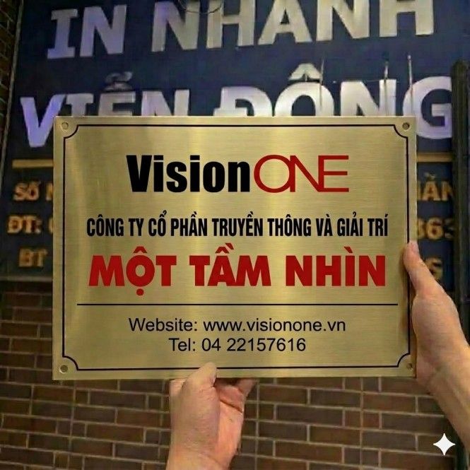 Bảng Hiệu Inox Vàng Khắc Chữ