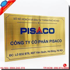 Làm Bảng Hiệu Inox Vàng Ăn Mòn Cho Công Ty