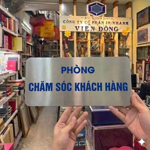 Biển Phòng Ban Inox Chuyên Nghiệp Cho Văn Phòng