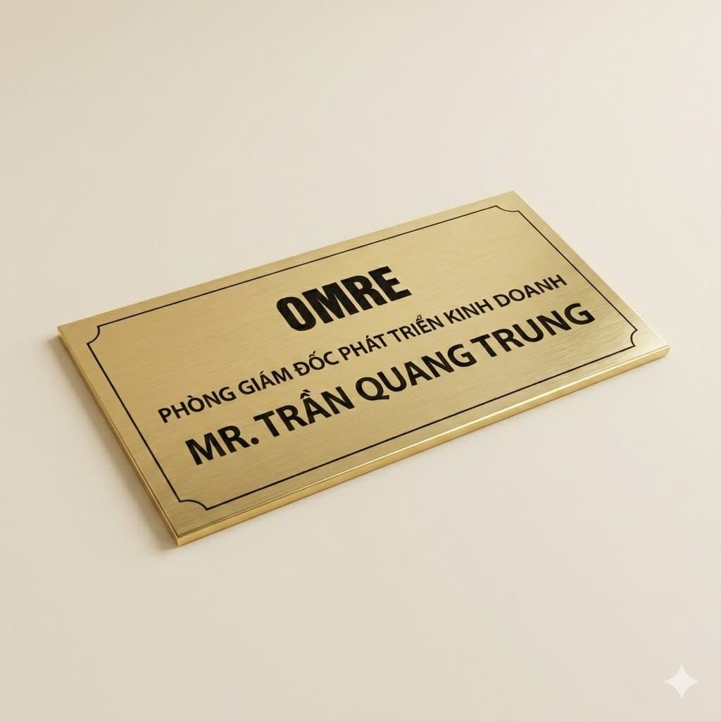 Biển phòng inox treo cửa – Thiết kế theo yêu cầu
