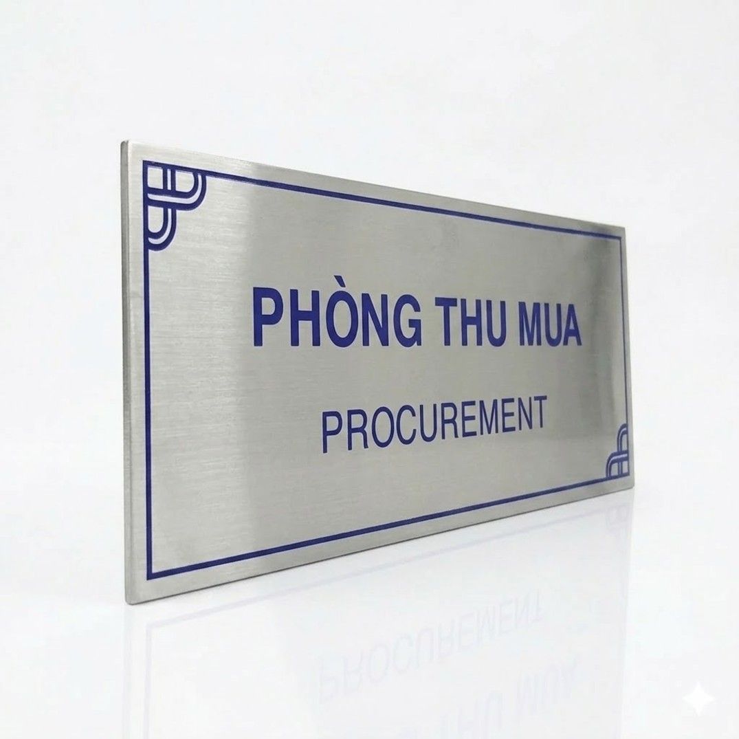 Biển phòng inox tại Hà Nội – Thiết kế theo yêu cầu