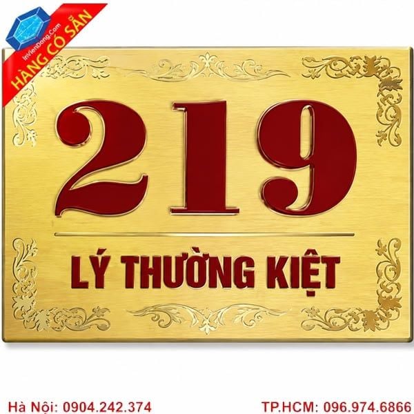 Làm Biển Số Nhà Đẹp Theo Yêu Cầu Tại Hà Nội Lấy Ngay – Xưởng In Nhanh