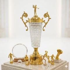 Cúp Golf Pha Lê Cao Cấp – Sang Trọng Cho Giải Đấu