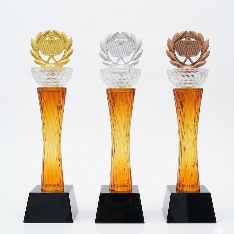 Cúp Pickleball Pha Lê Độc Đáo Cho Giải Thi Đấu