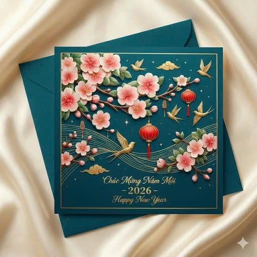 In thiệp chúc mừng năm mới 2026 lấy ngay tại Hà Nội