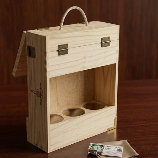 Hộp gỗ sồi đựng rượu cao cấp - sang trọng