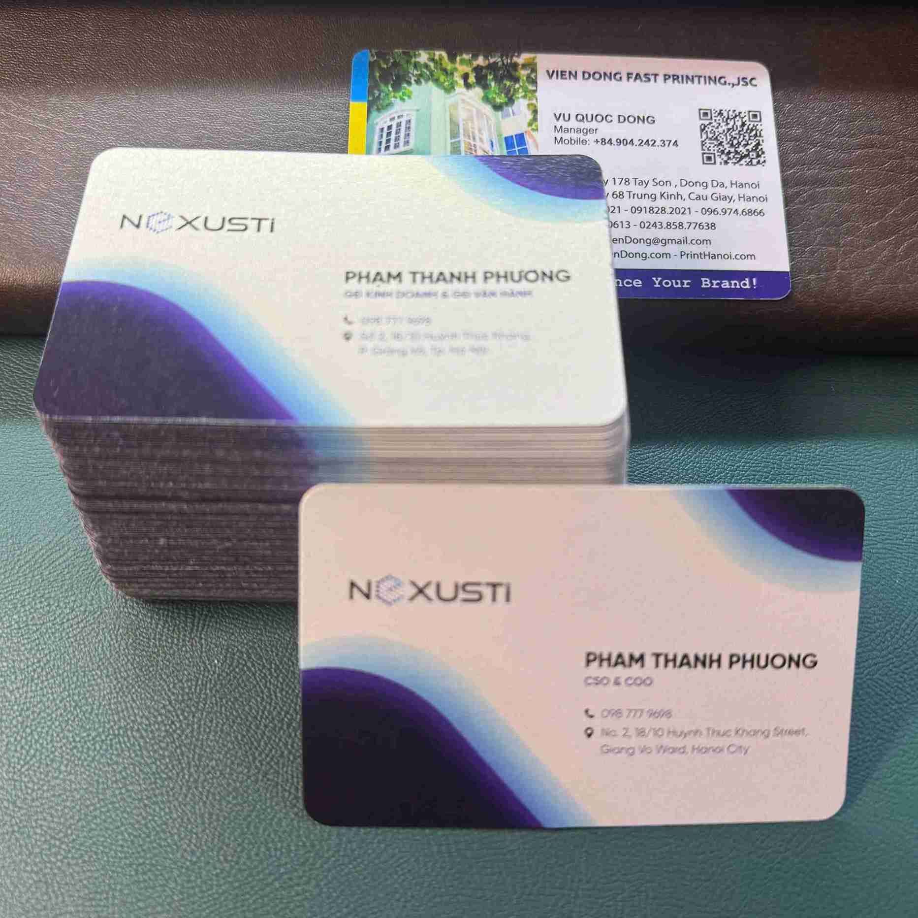 In card Visit lấy ngay tại Hà Nội