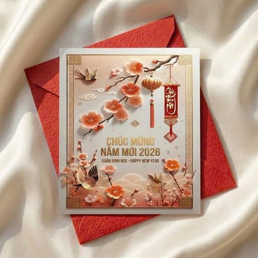 Làm thiệp tết 2026 cao cấp, sang trọng