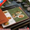 Menu Bìa Da Nhà Hàng Khách Sạn Sang Trọng Hiện Đại