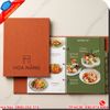 Menu Bìa Da Nhà Hàng Khách Sạn Sang Trọng Hiện Đại