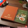 Menu Bìa Da Nhà Hàng Khách Sạn Sang Trọng Hiện Đại