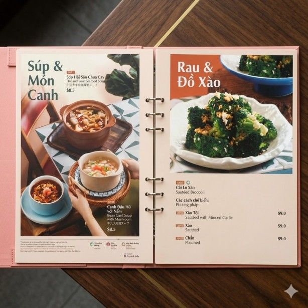 In Menu Lấy Ngay – Hỗ Trợ Thiết Kế Miễn Phí