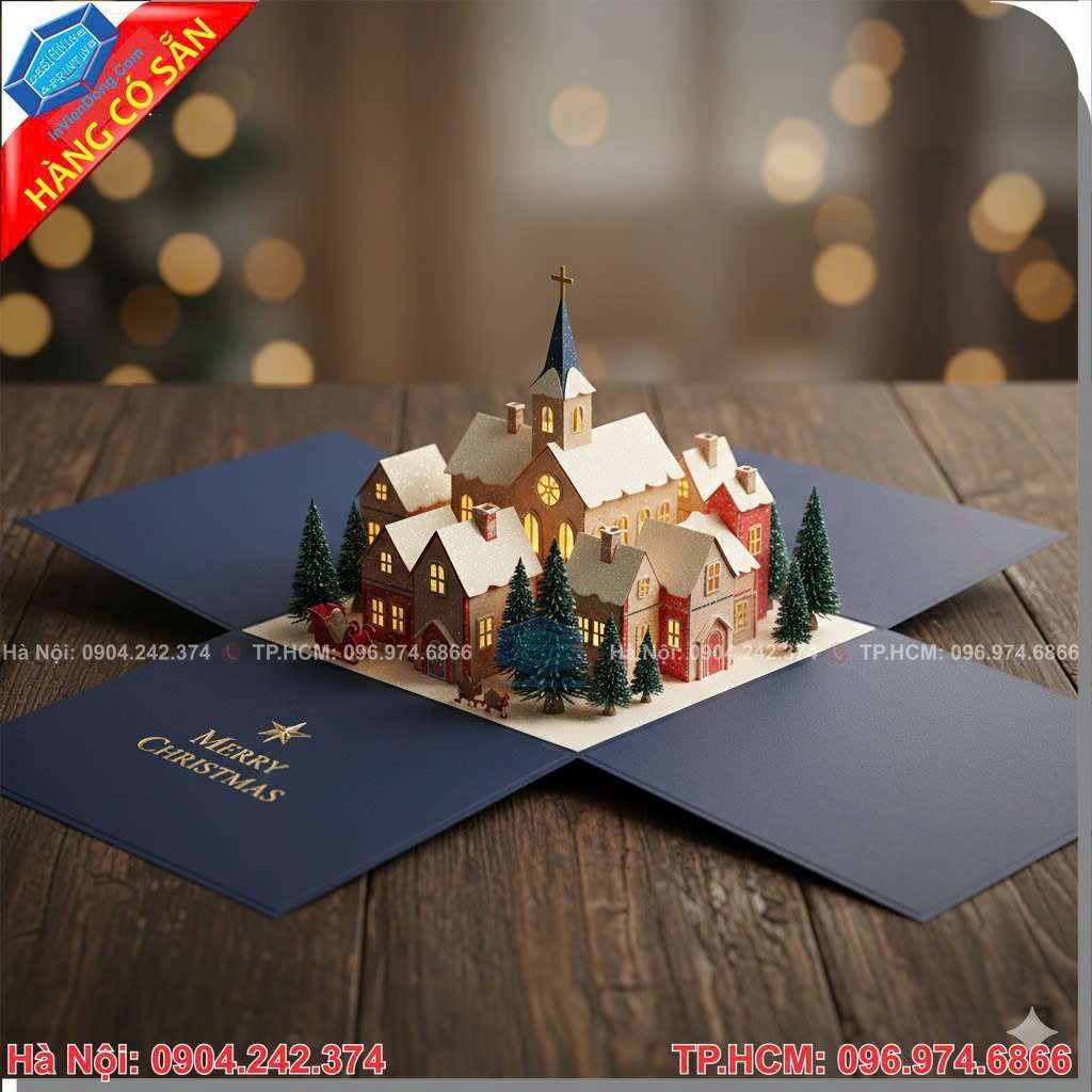 Thiệp 3d mừng ngày Chúa sinh ra đời