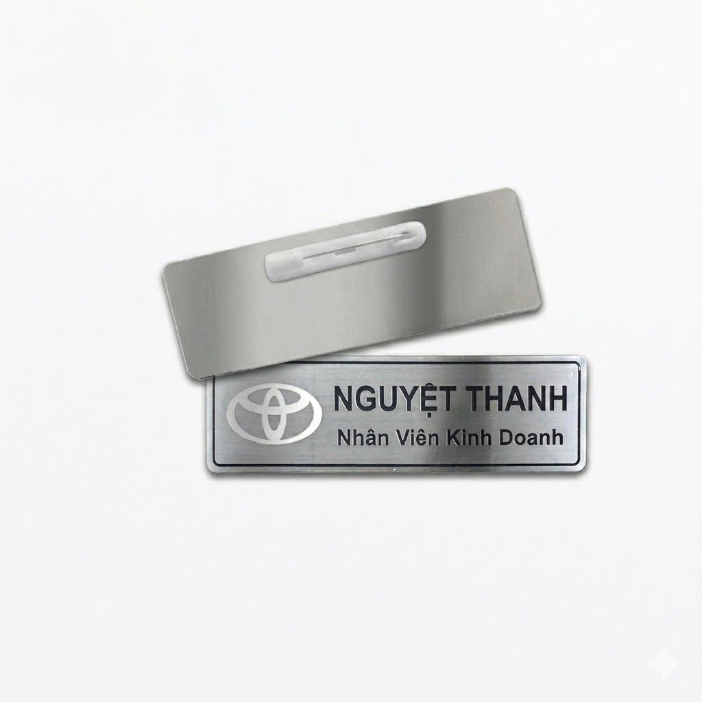 Thẻ Tên Nhân Viên Inox Cao Cấp Sang Trọng