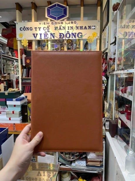Bìa da kẹp tài liệu đẹp giá rẻ