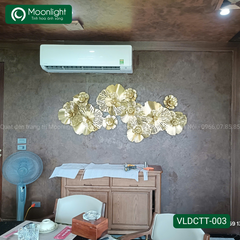 Decor treo tường trang trí phòng khách hoa vàng VLDCTT-003