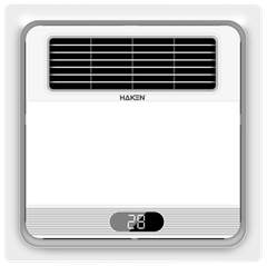 Quạt sưởi âm trần 5 trong 1 Haken (New) dùng điều khiển, KT 300x300x85, công suất 2600W, HK-QS03, 1105000602