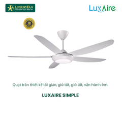 Quạt trần đèn trang trí - LUXAIRE SIMPLE LED WH