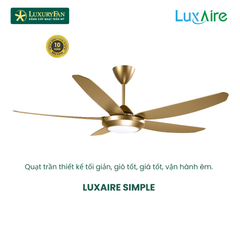Quạt trần đèn trang trí - LUXAIRE SIMPLE LED GOLD/WG