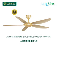 Quạt trần Đài Loan Luxaire - LUXAIRE SIMPLE SP565GO/WG