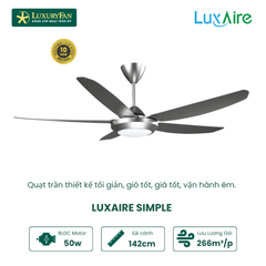 Quạt trần đèn trang trí - LUXAIRE SIMPLE LED SL