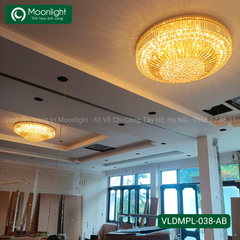Đèn mâm pha lê vòm tròn D1200 7391 E14*32 bóng VLDMPL-038-AB, 0402003802