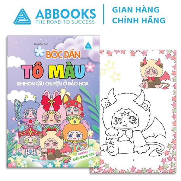 Sách Tô Màu - Bóc Dán - Kimmon Điều Ước Của Rồng, Kimmon Những Bông Hoa Đang Nở Rộ, Kimmon Câu Chuyện Ở Đảo Hoa, Silent Winter Giấc Mơ Mùa Đông