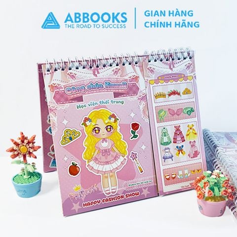 Sticker Bóc Dán Sáng Tạo Học Viện Thời Trang - Công Chúa Kawaii