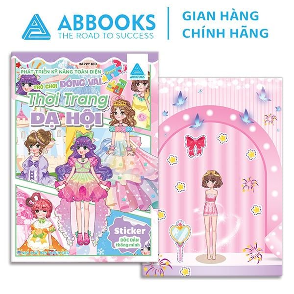 Sticker Bóc Dán Thông Minh - Thời Trang Dạ Hội, Công  Chúa Xinh Đẹp, Thời Trang 4 Mùa, Lễ Hội Hóa Trang