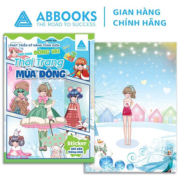 Sticker Bóc Dán Thông Minh - Phát Triển Kĩ Năng Toàn Diện Trò Chơi Đóng Vai Thời Trang: Đường Phố, Thể Thao, Mùa Hè, Mùa Đông