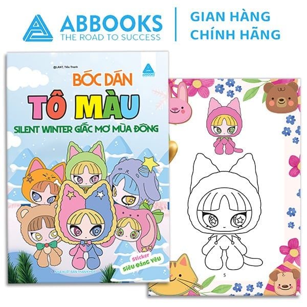 Sách Tô Màu - Bóc Dán - Kimmon Điều Ước Của Rồng, Kimmon Những Bông Hoa Đang Nở Rộ, Kimmon Câu Chuyện Ở Đảo Hoa, Silent Winter Giấc Mơ Mùa Đông