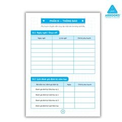 Sổ Theo Dõi Học Tập Tiếng Anh Lớp 4 Cho Bé Phối Hợp Phụ Huynh Giáo Viên ABBOOKS