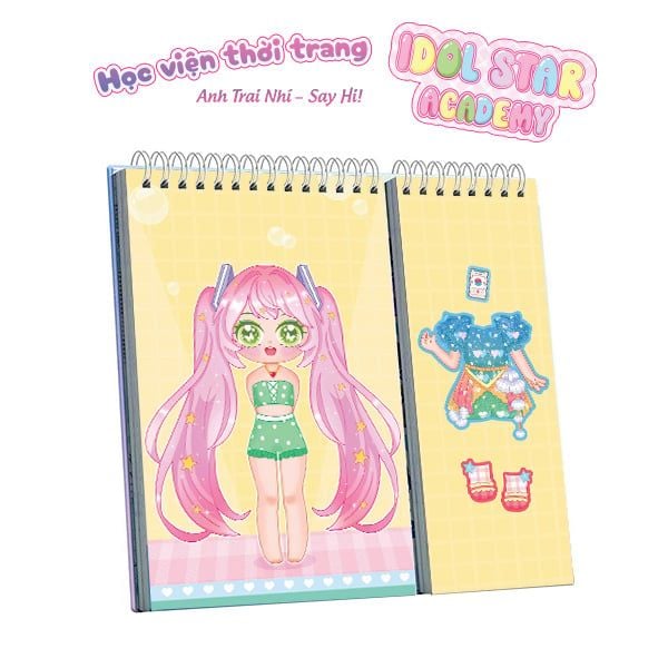 Sách - Sticker Thời Trang Idol Star Academy Anh Trai Nhí Say Hi - Học Viện Thời Trang Happy Fashion Show Chất Liệu An Toàn Cho Bé Yêu  - ABBOOKS