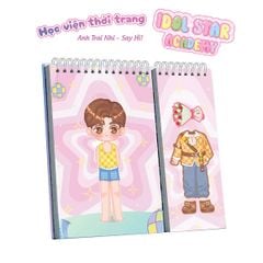 Sách - Sticker Thời Trang Idol Star Academy Anh Trai Nhí Say Hi - Học Viện Thời Trang Happy Fashion Show Chất Liệu An Toàn Cho Bé Yêu  - ABBOOKS