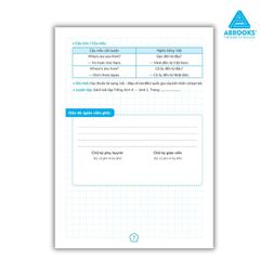 Sổ Theo Dõi Học Tập Tiếng Anh Lớp 4 Cho Bé Phối Hợp Phụ Huynh Giáo Viên ABBOOKS