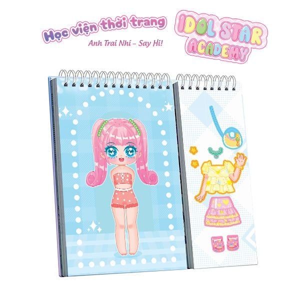 Sách - Sticker Thời Trang Idol Star Academy Anh Trai Nhí Say Hi - Học Viện Thời Trang Happy Fashion Show Chất Liệu An Toàn Cho Bé Yêu  - ABBOOKS