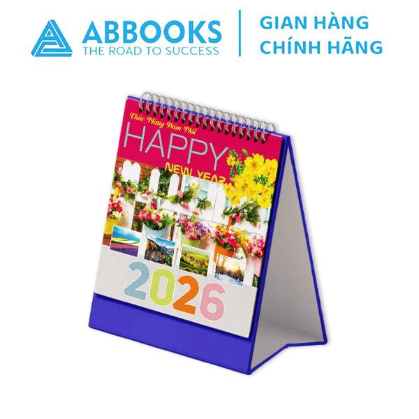 Bộ Lịch Để Bàn 2026 - Happy New Year - Cuộc Sống Muôn Màu, Quê Hương Việt Nam, Trí Tuệ Khai Sáng, Bí Quyết Thành Công