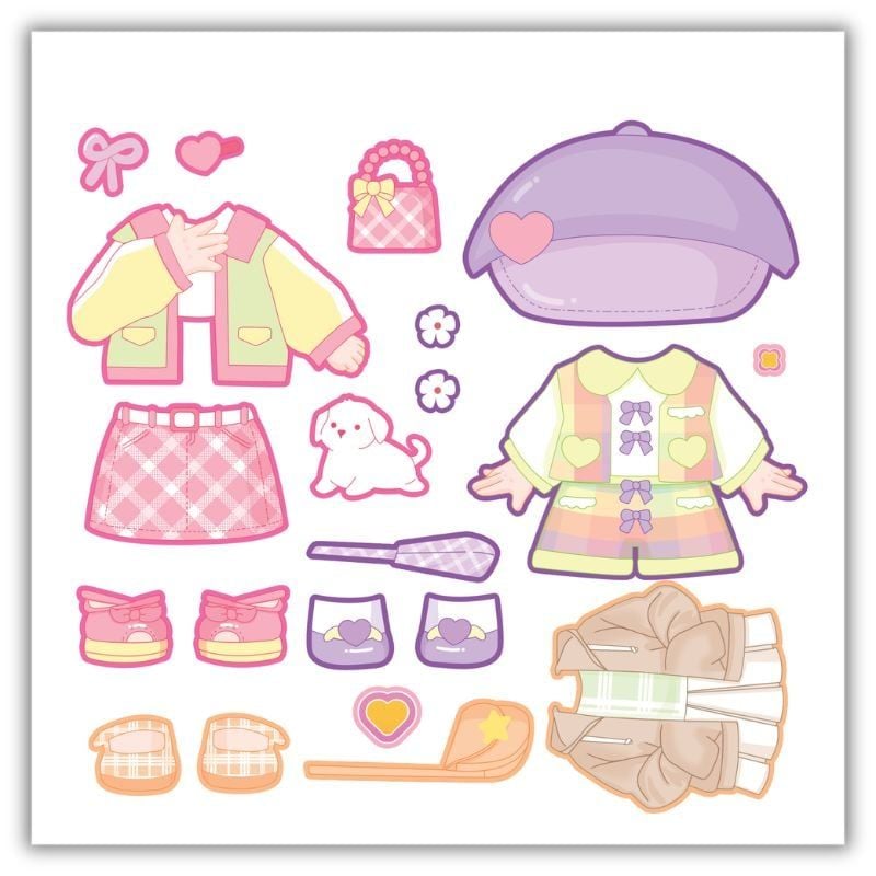 Sách Sticker 4 Chủ Đề - Tủ Đồ Biến Hóa Của Công Chúa Chipi - Daisy Tươi Tắn, Bella Dễ Thương, Coco Sành Điệu, Cherry Lấp Lánh Cho Bé Sáng Tạo Không Giới Hạn